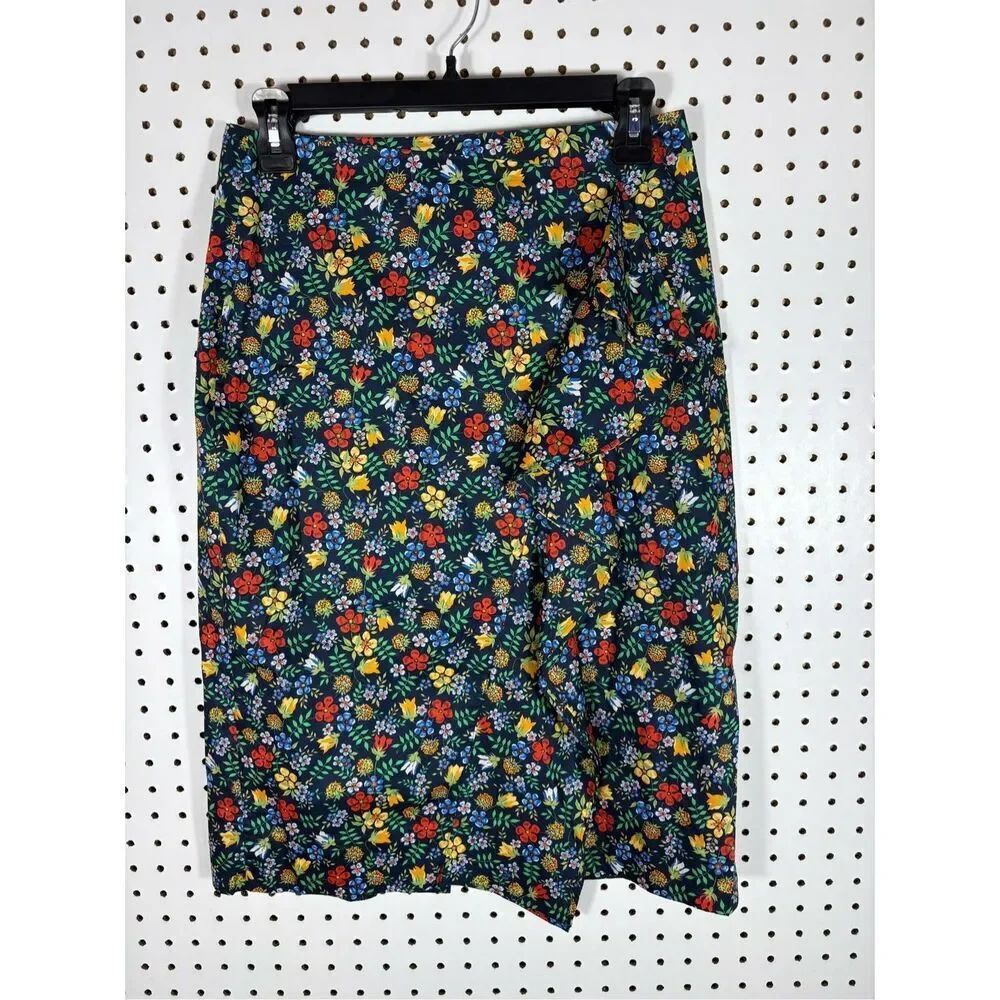 J. Crew Ruffle Skirt Liberty Edenham Floral size 4